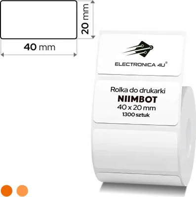 Image de Étiquettes autocollantes thermiques pour Niimbot K2 K3 40x20 1300 pièces