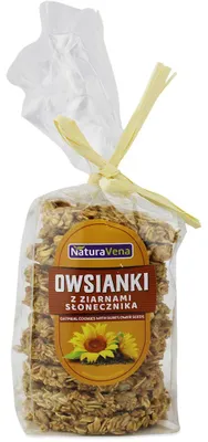 CIASTKA OWSIANKI Z ZIARNAMI SŁONECZNIKA 175 g - NATURAVENA