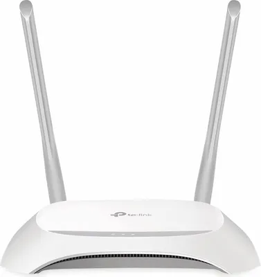 Zdjęcie produktu dla TP-Link TL-WR840N, Wi-Fi 4 (802.11n), Jedna częstotliwości (2,4 GHz), Przewodowa sieć LAN, Szary, Biały, Router biurkowy