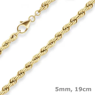 5mm-Armband-Kordelkette-hohl-aus-585-Gelbgold-19cm