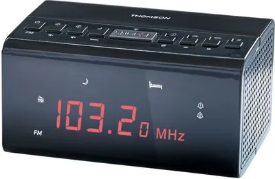 Produktbild von Radiowecker THOMSON CR50, DAB+ FM Radio, 40 Senderspeicher, Dual Alarm, Schlummerfunktion, Schwarz