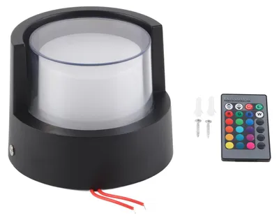 LED-Wandleuchte 5W RGB 500lm wasserdicht mit Fernbedienung