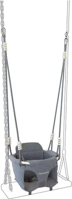 Image de Hudora Support de balançoire Toddler, gris 72103