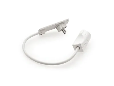 Produktbild von Naber Verbindungsleitung mit Evoline Plugstecker, weiß 1000 mm - Montagematerial