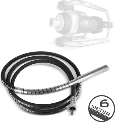 Produktbild von STAHLWERK Rüttelflasche Ø 45 mm 600 cm Schlauchlänge Innenrüttler