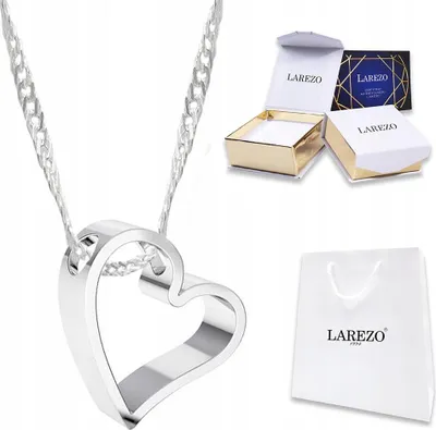 Obrázek produktu pro Stříbrný náhrdelník s přívěskem srdce "Love Love" (stříbro 925)
