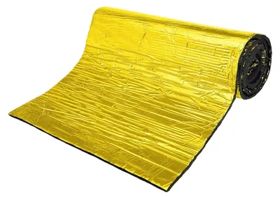 Produktbild von Inovra – Schalldämmmatte – Schallisolierung – Wärmedämmung – Wasserdicht – Flammschutz – Butylkautschuk mit Aluminiumfolie