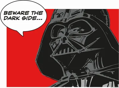 Produktbild von Disney Poster Star Wars Vader Rot und Schwarz - 610245 - 40 x 30 cm