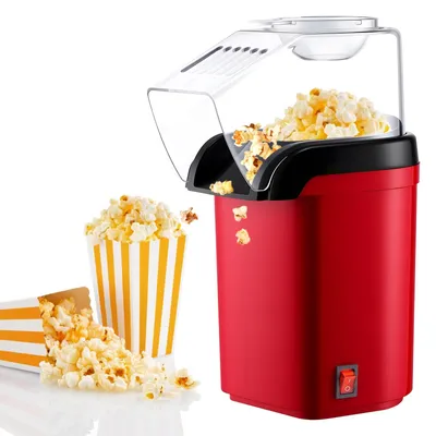 Heißluft-Popcornmaschine 1200 W, ohne Öl, 3 Min., One-Touch