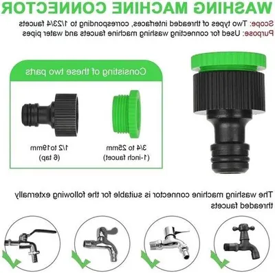 Immagine prodotto di Tubo da giardino estensibile da 125 piedi - 3 volte più flessibile - Ugello a 8 funzioni - Raccordi da 1/2" e 3/4"