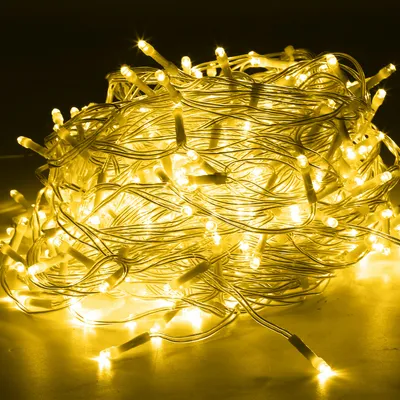 Zdjęcie produktu dla TolleTour 10M, 200 diod LED, lampka choinkowa LED "Eisowy deszcz", dekoracyjny panel LED do użytku wewnętrznego i zewnętrznego, 8 trybów, IP44, wodoodporna, dekoracja świąteczna, imprezy, ogród, światło ciepłe