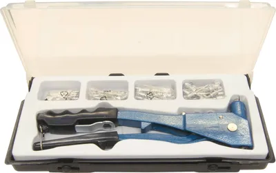 Produktbild von Nietzange MEISTER CP195270, 100 Aluminium Nieten, Inklusive Kunststoffbox