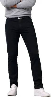 Produktbild von Meyer Herren Chino-Jeans Roma in Indigo mit normaler Passform