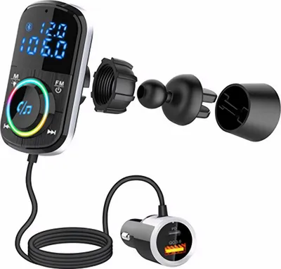 Produktbild von MODFU KFZ-Adapter Bluetooth FM Transmitter mit 18W PD & QC 3.0 Schnellladung, Audio-Decoding, Freisprechfunktion, Navigation, Sicherheitsstromschutz, kompatibel 12V-24V