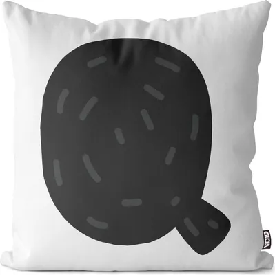 Produktbild von VOID Q Alphabet Buchstabe Namen Kissenbezug Kissenhülle Sofakissen Kissen Deko Outdoor-Kissen Dekokissen