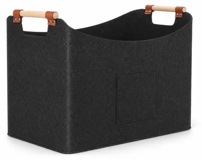 Image de Panier en bois pour le bois de chauffage, panier à bois (XXL-A)