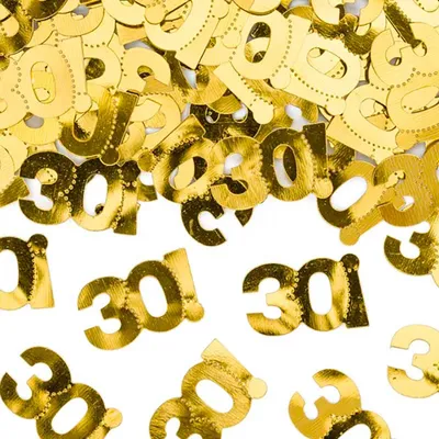 Immagine prodotto di Coriandoli metallizzati numero 30 - oro - 15 g