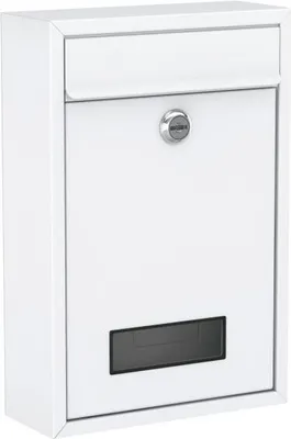Produktbild von Basi BK100M Briefkasten, Stahl matt weiß