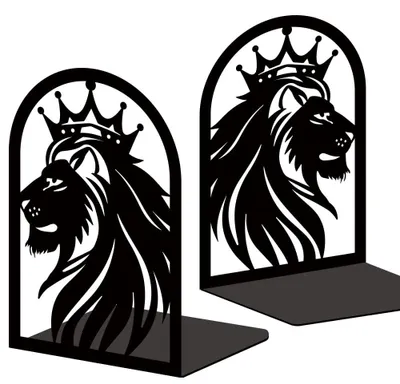 Immagine prodotto di Solidchoice - Porta libri in metallo per scaffali, con struttura a forma di L stabile