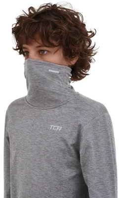 Produktbild von Jungen Thermo-Sport-T-Shirt zum Laufen mit Kragen Grau XL