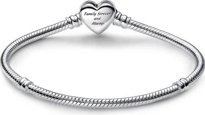 Image de PANDORA Moments Bracelet Infinity Heart en argent sterling