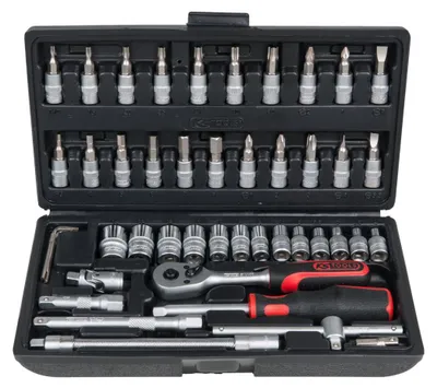 Image de KSTOOLS Coffret de douilles et accessoires 1/4, 46 pièces - 911.0646