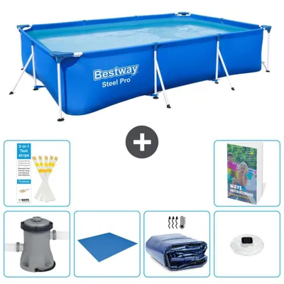 Immagine prodotto di Bestway Steel Pro, piscina rettangolare - 300x201x66 cm - composta da 5 parti, modello S272
