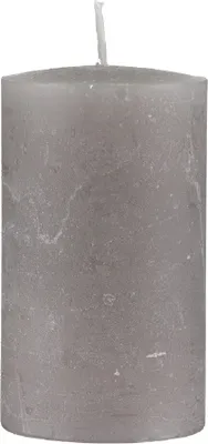Produktbild von Kopschitz durchgefärbte Rustica Kerze, Stumpenkerzen Taupe, 25 x 8 cm, 1 Stück, rußarm, tropffrei
