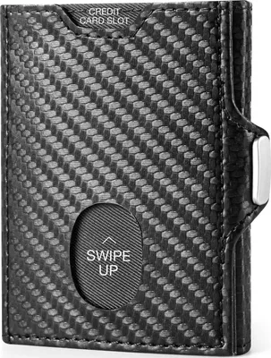 Image de DODENSHA Portefeuille Hommes Protection RFID Porte-cartes Mini Portefeuille en cuir Slim Porte-monnaie