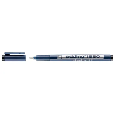 Obrázek produktu pro Edding 1880 | Přesné pero s jemným hrotem 0,7 mm černé