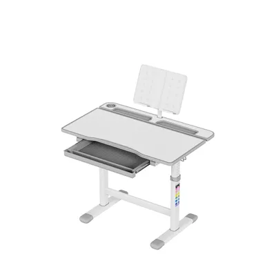 Obrázek produktu pro MARK ADLER Study 3.0 | Ergonomický psací stůl pro jedno dítě | Nastavitelná výška stolu od 54 do 76 cm | Šedá barva