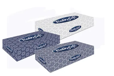 Produktbild von BulkySoft Kosmetiktücher - Zellstoff - 2-lagig - 21 x 21 cm - 4000 Tücher