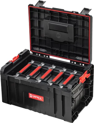 Produktbild von Qbrick System PRO Toolbox 2.0 Werkzeugkoffer 450 x 334 x 240 mm 19 l stapelbar IP54 + 5x TWO Organizer Multi
