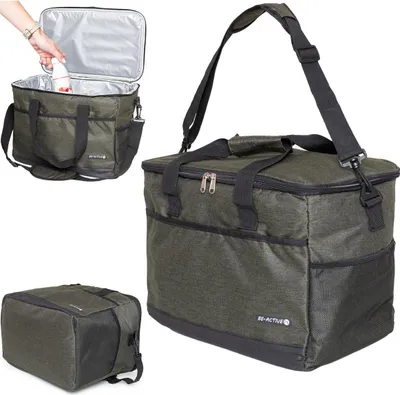 Produktbild von Thermotasche 26,5 L Groß Kühltasche ideal für Camping & Reisen Grün