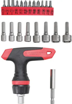 Zdjęcie produktu dla BGS technic Bit / Socket Set, Stal chromowo-wanadowa, 402 mm, 402 g