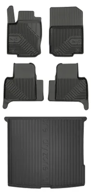 Productafbeelding van Rubberen automatten + kofferbakmat voor Mercedes-Benz ML W166 2011-2015 (SUV) – 5-delig, zwart, op maat – Wielganizator