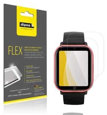 Image de 2x Film de protection d'écran pour PAJ GPS Tracker Kids Smartwatch, recouvre 100% de l'écran, dipos Flex