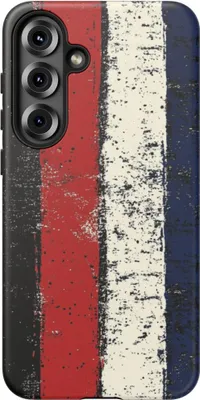 Produktbild von Vintage-Look mit vertikalen Streifen – Hülle Kompatibel mit Samsung Galaxy S25 Plus