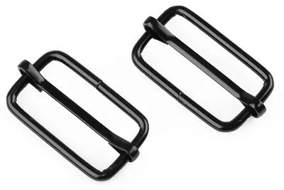 10 Regulatoren Gurtverschieber - Verschieber für Gurte 13x25 mm, schwarz