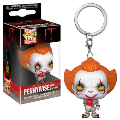 Produktbild von IT ES - Pennywise with Balloon - Schlüsselanhänger Funko Pocket POP! Keychain