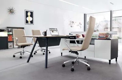 Produktbild von Design Eckschreibtisch Büro Einrichtung Chef Zimmer Möbel Schreibtische Möbel