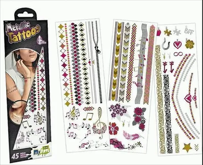 Produktbild von Metallic Tattoo L pink