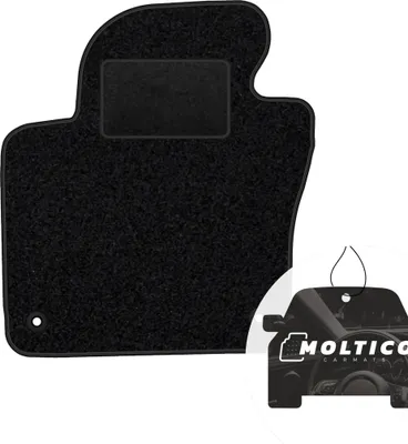 Immagine prodotto di moto-MOLTICO tappetino conducente auto velours lato conducente tappetini auto nero tappetino conducente 1 pezzo adatto per VW Tiguan I 2007-2015