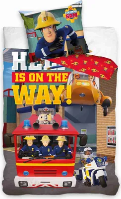 Immagine prodotto di Biancheria da letto per culla Fireman Sam L'aiuto sta arrivando