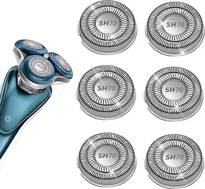 Produktbild von Ersatzklingen SH70 kompatibel mit Philips 7000 Serie – Rasieraufsätze 6 Stück