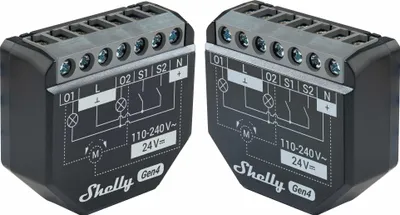 Produktbild von SHELLY WLAN-Schaltaktor 2PM Gen4, 2 Kanal, WLAN, Matter, Bluetooth, 2 Stück