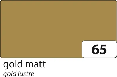 Produktbild von Folia Tonkarton 220g/m², 50x70cm, 25 Bogen, gold/matt (1 Stück)