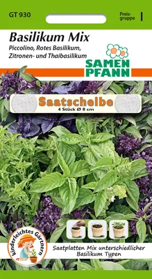 Artikelbild 1 von 'Saatscheibe Basilikum Mix' aus der Kategorie Saatbänder & Saatplatten