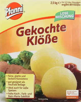 Obrázek produktu pro Pfanni vařené knedlíky v sypkém balení s typickou bramborovou příchutí 2500g