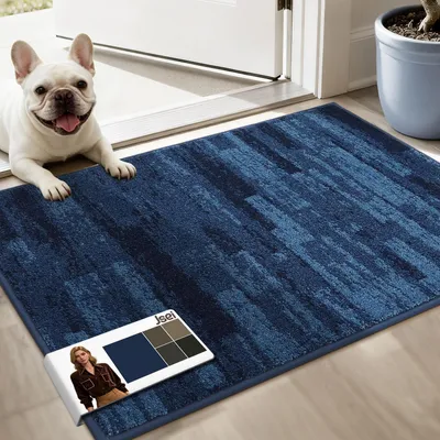 Immagine prodotto di Tappetino per interni, antiscivolo, lavabile, 60x90 cm, blu